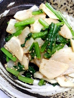 甘さ引き立つ! かぶの胡麻和え-レシピのメイン写真