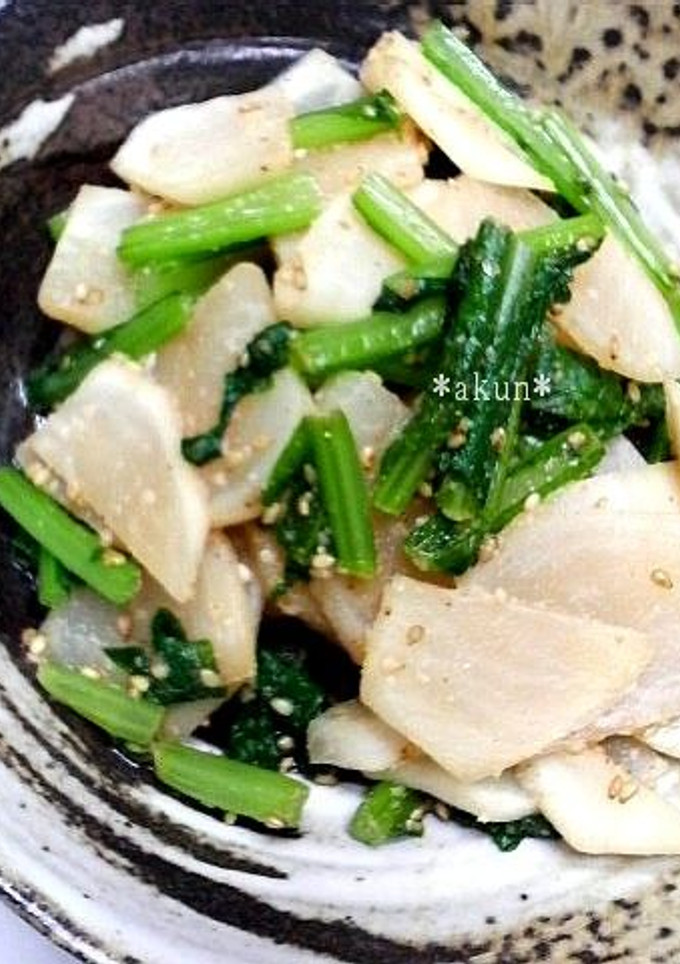 甘さ引き立つ！　かぶの胡麻和え-レシピのメイン写真
