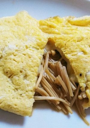 なめ茸入り♡チーズオムレツ-レシピのメイン写真