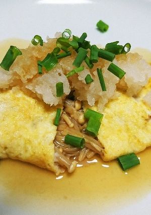 なめ茸入り♡和風おろしオムレツ-レシピのメイン写真