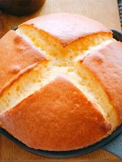 HMで カステラパンケーキ スフレ-レシピのメイン写真