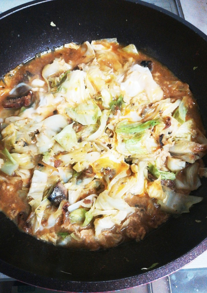 キャベツと鯖缶の卵とじ-レシピのメイン写真