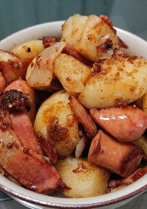 じゃがいもとウインナーの炒め物-レシピのメイン写真