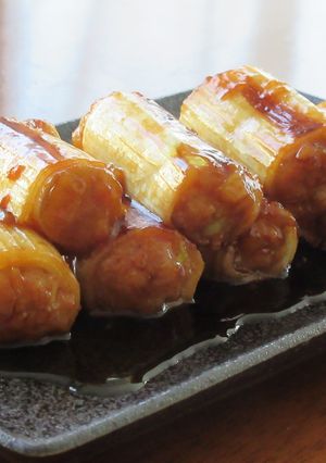 白ねぎの肉詰めの照り焼き-レシピのメイン写真