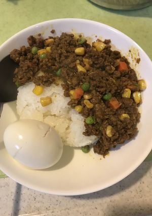 ハンバーグリメイク　ドライキーマカリー-レシピのメイン写真