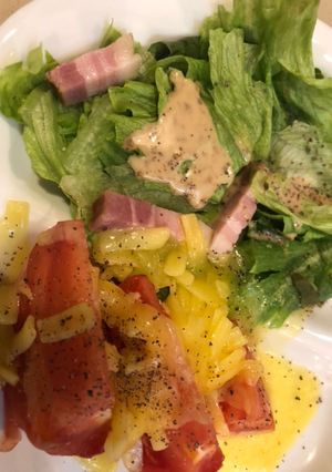 冬のレタスとトマトサラダ-レシピのメイン写真