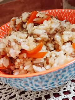 挽き肉と八方だしで簡単混ぜご飯-レシピのメイン写真