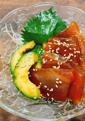 【簡単】鮪とアボカドの韓国風漬け-レシピのメイン写真