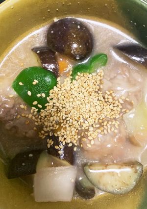 全てレンジ豚こま根菜のちゃんちゃん焼き風-レシピのメイン写真