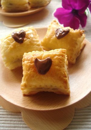ハーフ&ハーフ♪チョコナッツパイ-レシピのメイン写真