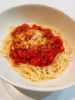 ミートソーススパゲッティ-レシピのメイン写真