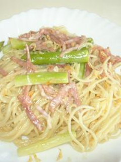 アスパラと桜海老のクリームパスタ-レシピのメイン写真