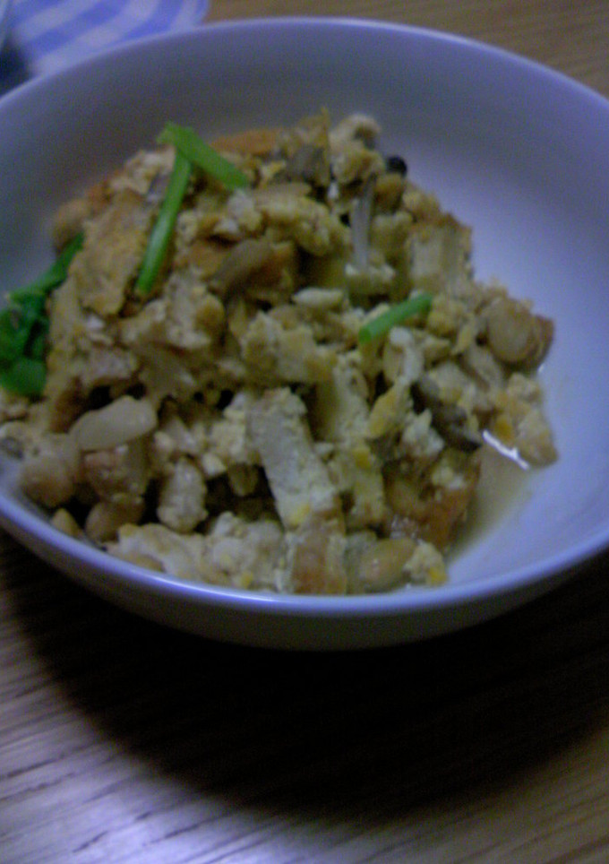 大豆いっぱいと厚揚げの卵とじ-レシピのメイン写真