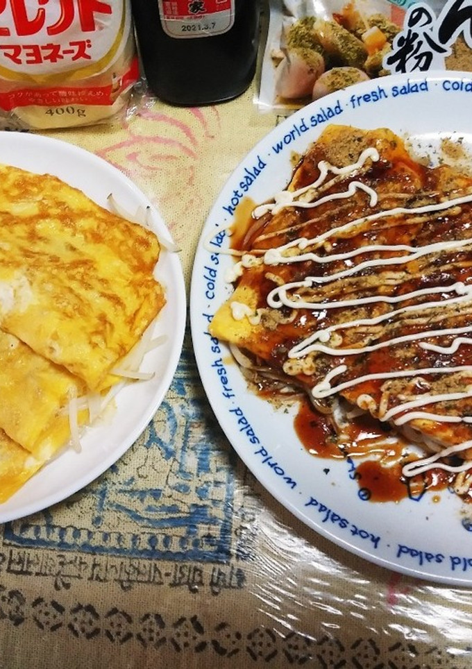 とん平焼き風もやしチーズ(簡単)-レシピのメイン写真