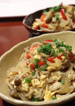 ダイエット昼夕♪糸こんにゃくの和風炒め物-レシピのメイン写真