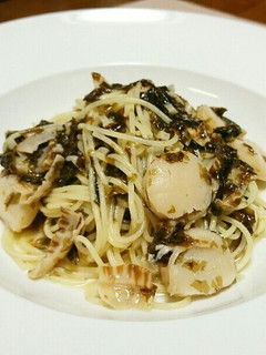 岩のりとほたてのスパゲッティー-レシピのメイン写真