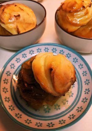 焼きリンゴonチーズケーキ★バター不使用-レシピのメイン写真