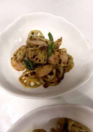 れんこんのマヨカレー炒め-レシピのメイン写真