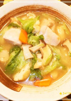 鶏とレタスの煮びたし★あと1品-レシピのメイン写真