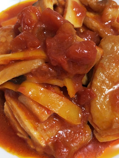 トマト缶かトマトジュースでチキン煮-レシピのメイン写真