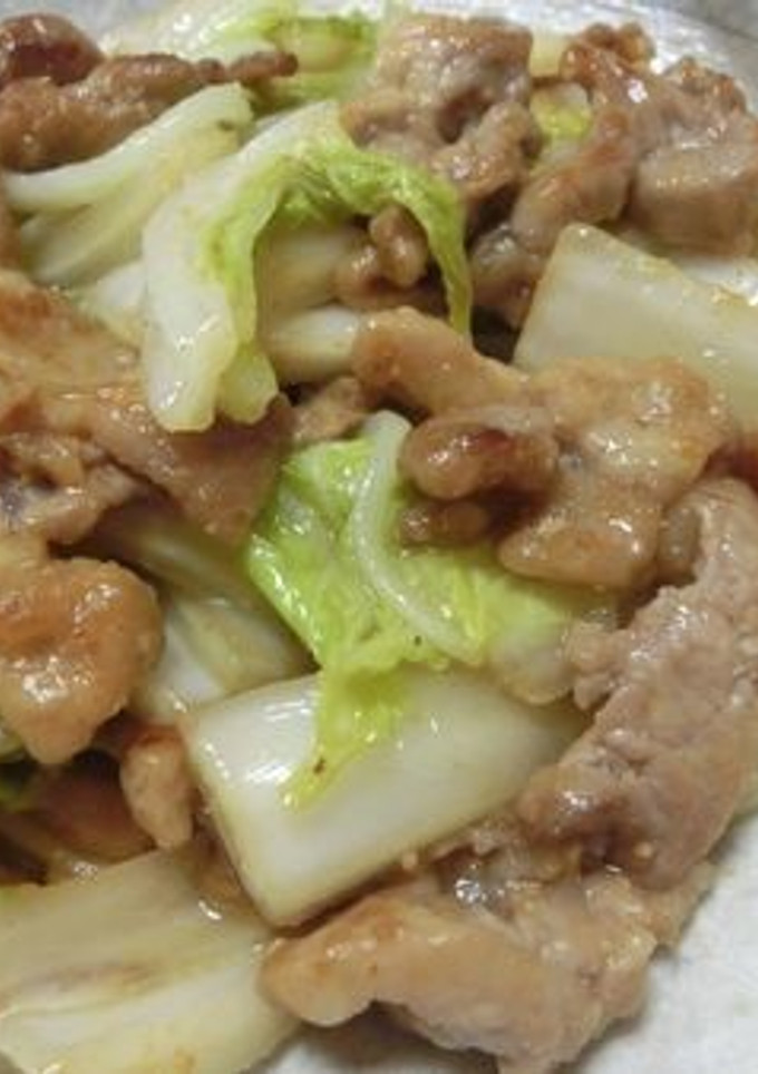 やわらか豚こまと白菜の味噌バター炒め-レシピのメイン写真