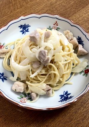 ガーリックハーブのクリームパスタ-レシピのメイン写真