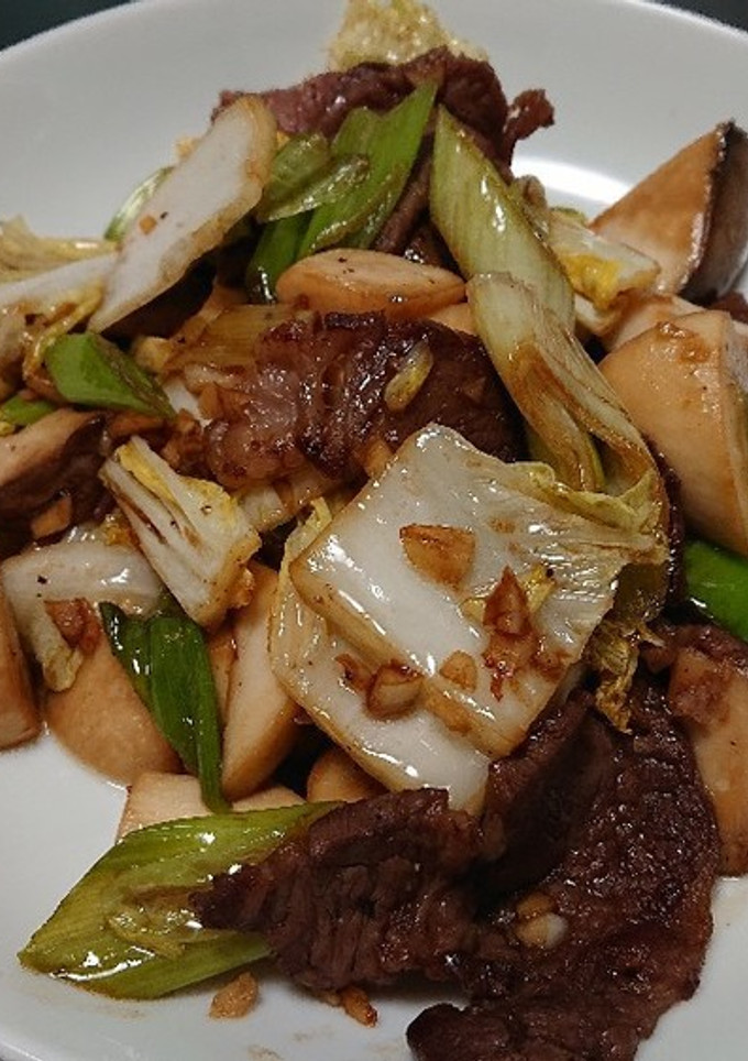 すき焼きのタレで作る野菜炒め-レシピのメイン写真