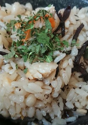 塩サバとしめじのひじきご飯-レシピのメイン写真