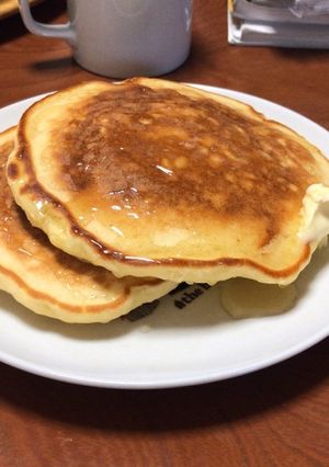 さつまいもとお餅のホットケーキ-レシピのメイン写真