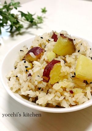 簡単すぎる！薩摩芋と挽肉の炊き込みご飯-レシピのメイン写真
