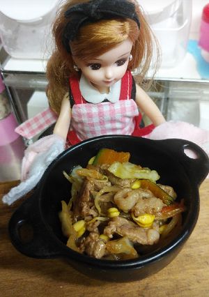 リカちゃん♡ジンギスカン風焼き鍋ꕤ*.ﾟ-レシピのメイン写真