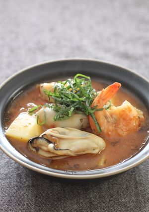大葉味噌を使った牡蠣入りブイヤベース-レシピのメイン写真