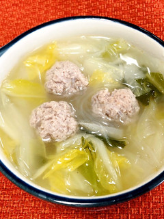 白菜と肉団子のスープ-レシピのメイン写真