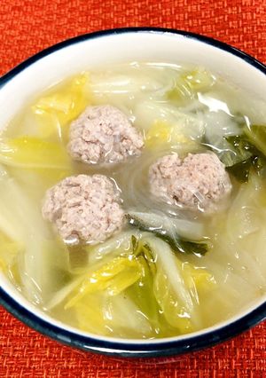 白菜と肉団子のスープ-レシピのメイン写真