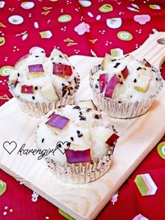 甘さひかえめ☆さつまいも蒸しパン☆-レシピのメイン写真