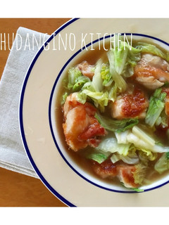 *材料2つ*ポリ袋*鶏肉と白菜とろみあん-レシピのメイン写真