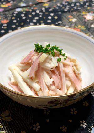 長芋とハムの酢の物*辛子入り-レシピのメイン写真