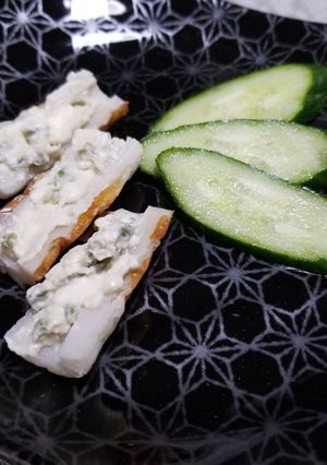 竹輪のワサビクリチ乗せ☆腸活☆血流-レシピのメイン写真