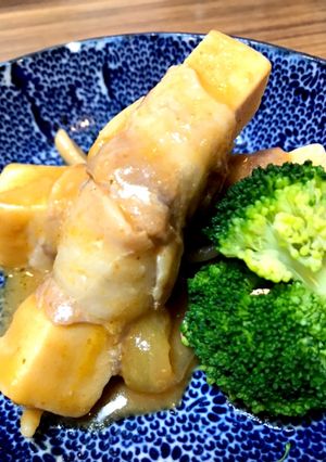 高野豆腐豚バラ巻き〜肉が外れない工夫あり-レシピのメイン写真