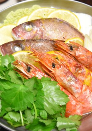 鯛とエビの柚子塩鍋-レシピのメイン写真