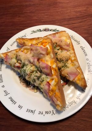 ゆで卵とベーコンのオープンサンド-レシピのメイン写真