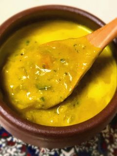ごろごろ野菜の食べる豆乳かぼちゃスープ-レシピのメイン写真