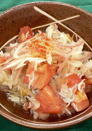 トマトとじゃこのおろし甘酢和え-レシピのメイン写真
