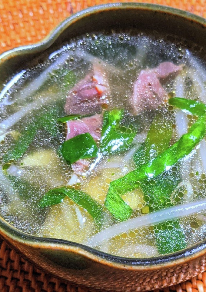砂肝とニラもやしのスープ-レシピのメイン写真