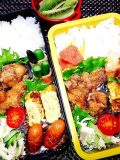 息子と娘のお弁当 '19.11.18-レシピのメイン写真