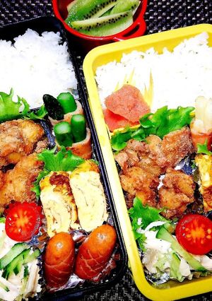 息子と娘のお弁当　'19.11.18-レシピのメイン写真