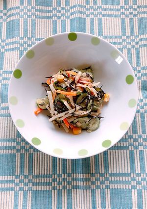 ひじきと野菜のツナマヨサラダ-レシピのメイン写真