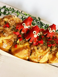 たこが逃げ出した(。☉∆☉)たこ焼きパン-レシピのメイン写真