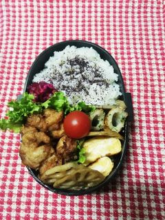 高校男子弁当♡唐揚げ11/18-レシピのメイン写真