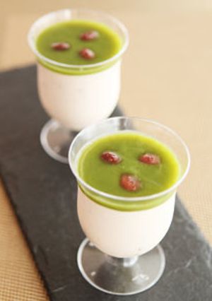 小豆とさつま芋のムース～抹茶みつゼリー-レシピのメイン写真
